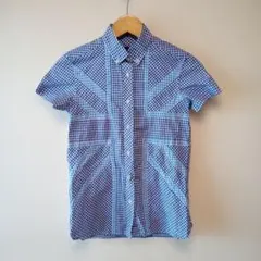 【美品】オリヒカ ユニオンジャック　シャツ ギンガムチェック XS　希少