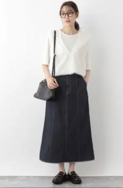 グローバルワーク　GOODデニムナロースカート