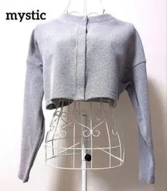 mystic ミスティック ライトブルー クロップドカーディガン・ボレロのサムネイル