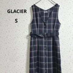 a136グラシア【S】ベルト付きジャンパースカート ワンピース