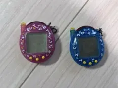 動作確認済 祝ケータイかいツー！たまごっちプラス「クリアぴんく」「クリアぶるー」