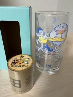 新品 藤子不二雄ミュージアム キャラクターグラス 剛田雑貨店 養生テープ セット