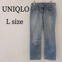 UNIQLO ユニクロ レディース パンツ デニム ストレートデニム L