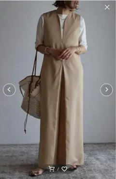 ノースリーブVネックオールインワン　 Bonjour Sagan