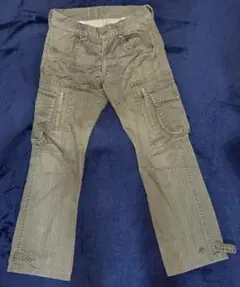 nano universe カーゴパンツ 38 カーキ 日本製