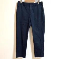 グリーンレーベルリラクシング テーパードパンツ L ネイビー　綿コットン