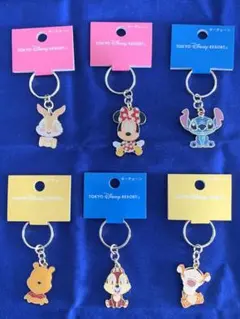 今だけお値下げ！！ディズニーメタルチャーム　キーチェーン６点セット