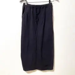 CAMP7 キャンプセブン ロング スカート L 紺 ネイビー 綿 スウェットのサムネイル