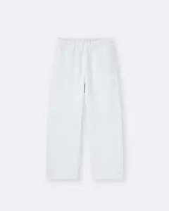 【美品】GU ヘビーウェイトスウェットワイドストレートパンツ　ライトグレー　M