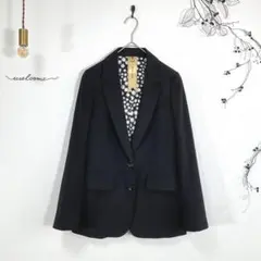 12N084【ロイヤルパーティー】(M)テーラードジャケット ブラック