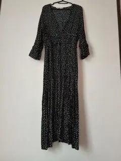 ZARA 花柄ロングワンピース Lサイズ