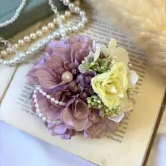 割引中！ダリアコサージュ♪019高級造花ダリア　入園式入学式卒園式卒業式に