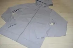 UNIQLO エアリズムUVカットフルジップパーカ　M　ライトグレー