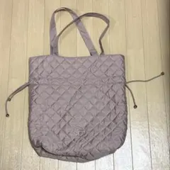 COCODEAL 推し活キルティング2WAYトートバッグ　モカピンク