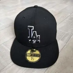 New Era 59FIFTY LA ブラックキャップ 7 1/4