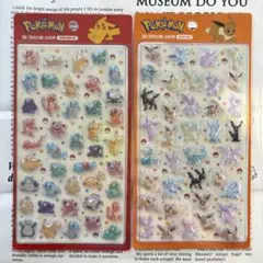 値下げ！（２枚セット）韓国公式　ポケモン　3Dクリスタルステッカー④