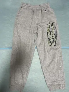 Champion スウェットパンツ グレー/カモフラ柄 140cm ミニバス