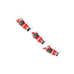 クリスマスツリーオーナメントミニチュア サンタはしご サンタクロース人形