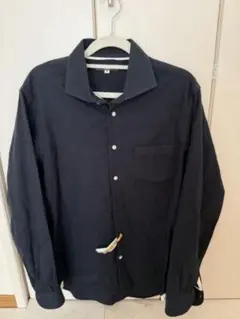 ORIHICA ネイビー 長袖シャツ Mサイズ