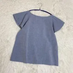 ニームエニーム　シャツ　綿×麻　半袖　ブラウス　F レディースのサムネイル