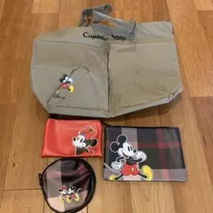 ミッキーBIGトート、ポーチセット雑誌付録