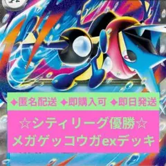 ☆シティリーグ優勝☆ メガゲッコウガexデッキ 構築済み　②