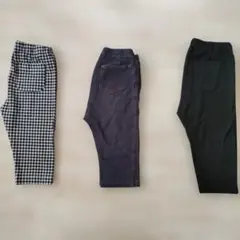 ユニクロレギンス七分丈　3セット　 100cm