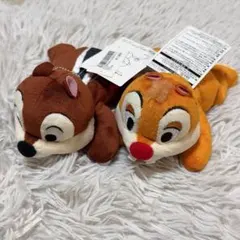 ディズニー　チップとデール　肩のせぬいぐるみ