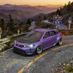 トミカ改造 ホンダ シビックタイプR ピンク ウイング 深リム ☆ホット