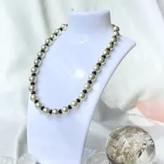 半額です！【守護ぱわー】オニキス シェルパール 天然石ネックレス