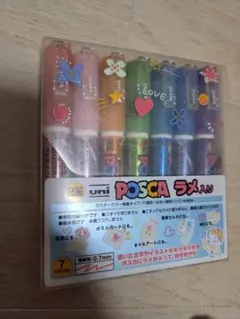 uni POSCA ラメマーカー 7色セット