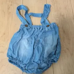 BREEZE デニムサスペンダー付きボトムス 70