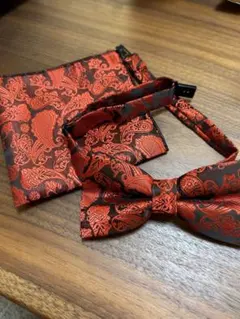 赤黒模様 蝶ネクタイ