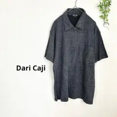 Dari Caji 極美品✨襟付き半袖トップス　ハーフジップ　メンズ