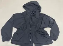 アディダス ナイロンジャケット フード付き ブラック レディース