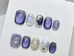 現品　ジャスミン公主を思わせるネイルチップ　Mサイズ　即購入可能