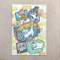 佐野郵便局　風景印カーネーション　ねこ親子① 佐野郵便局 風景印カーネーション ねこ親子③ - メルカリ