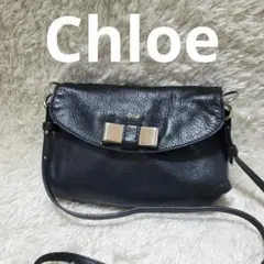 Chloé クロエ Lily リリィ リボン シボ革 アクセサリーポーチ 黒 img57278521.jpg