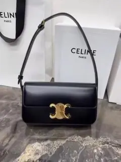 CELINE ブラックショルダーバッグ