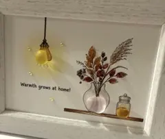 シーグラスアート＃249 Warmth grows at home!