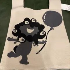 あべのハルカス限定 黒ミャクミャク ニット トート エコバッグ 万博