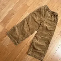 UNIQLO 女の子 コーデュロイワイドパンツ ブラウン 140