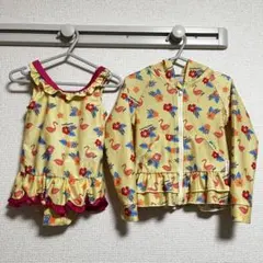 futafuta 水着　ラッシュガード　95-100cm 2点セット　まとめ売り