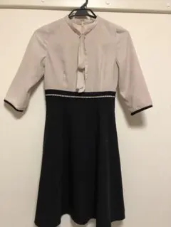 ボウタイパール付きワンピース