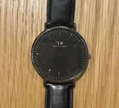 Daniel Wellington 腕時計 ブラック 黒文字盤