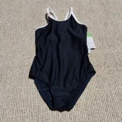 女子 スクール水着 ネイビー ホワイト 　150cm