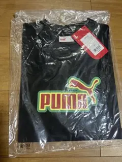 【新品・タグ付】PUMA プーマ ビッグロゴ Tシャツ Lサイズ ブラックレトロ