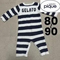 gelato pique ジェラートピケ ストライプロンパース80〜90