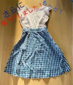 【新品】【値下げしました！】ギンガムチェックドッキングワンピースのサムネイル