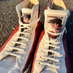 あしたのジョー スニーカー ホワイト/レッド CONVERSE ALL STAR あしたのジョー あしたのジョー スニーカー